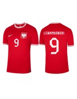 Polsko Robert Lewandowski #9 Venkovní Dres MS 2022 Krátký Rukáv